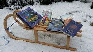 Sledging with books