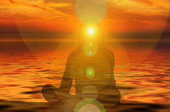 Full moon small sunset